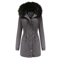 Frost Luxe Plush Hooded Winter Parka Coat