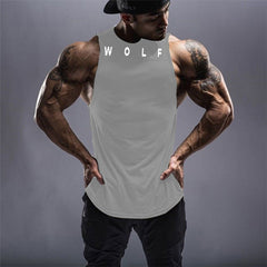 3D Wolf Print Sleeveless Sports Tank Top