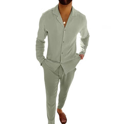 Casual Luxe Single-Breasted Suit Duo