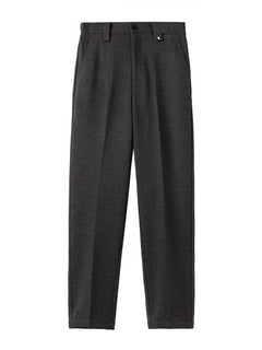 Classic Straight-Leg Suit Pants