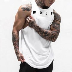 3D Wolf Print Sleeveless Sports Tank Top