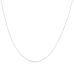 .925 Sterling Silver 18" Fine Ball Bead Necklace