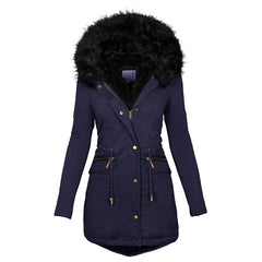 Frost Luxe Plush Hooded Winter Parka Coat