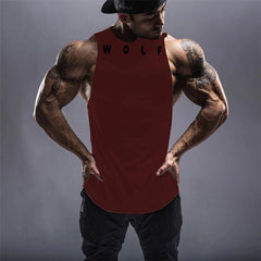 3D Wolf Print Sleeveless Sports Tank Top