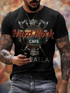 Casual 3D Print Short Sleeve T-Shirt