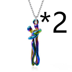 Hug Couples  Necklace