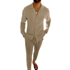 Casual Luxe Single-Breasted Suit Duo