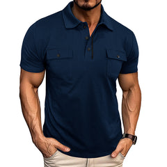 Urban Breeze Lapel Pocket Polo