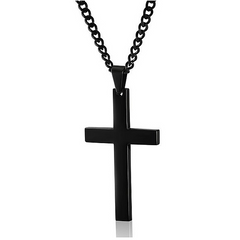 Steel Cross Necklace
