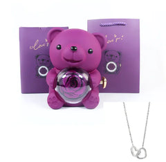 Double Heart Necklace with Gift Box