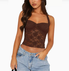 Fairy Lace Sexy Cute Suspender Top