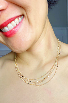 Starlight Flex Necklace, Gold