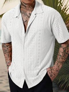 Elite Weave Jacquard Short Sleeve Shirt