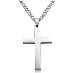 Steel Cross Necklace