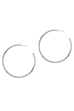 Radiant Silver Hoops, 2-Inch