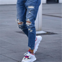 Urban Edge Ripped Hole Jeans