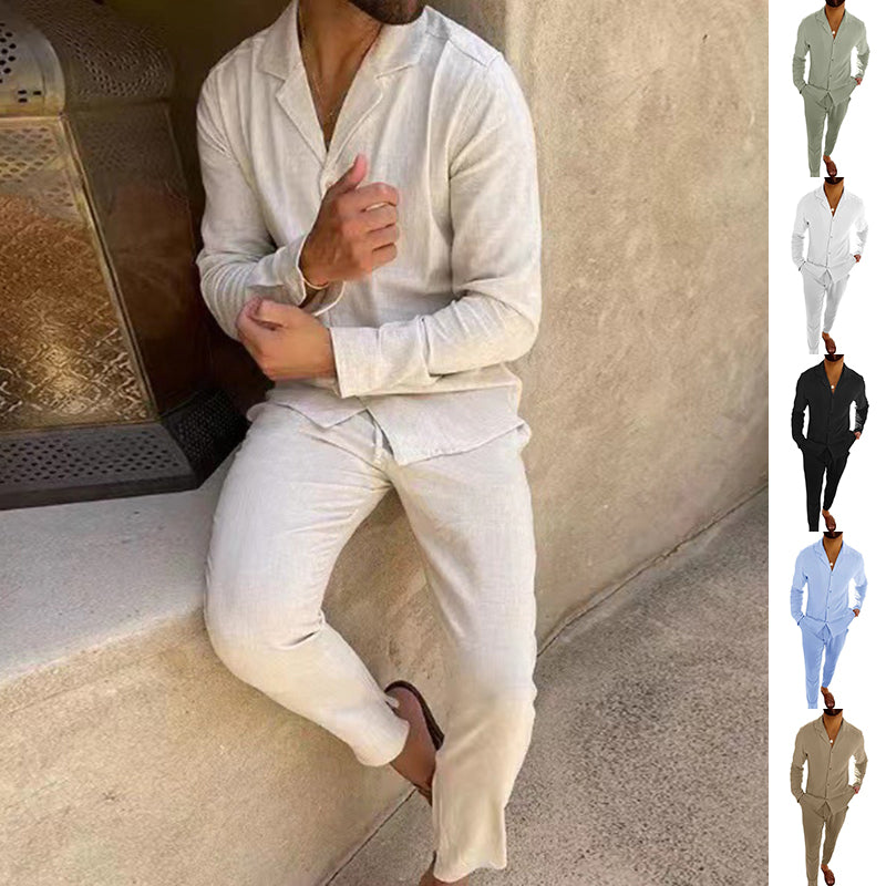 Casual Luxe Single-Breasted Suit Duo