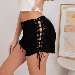 Street Glow Denim Hot Pants