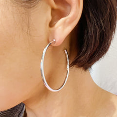 Radiant Silver Hoops, 2-Inch