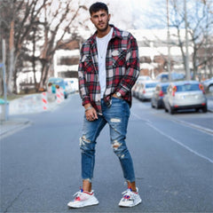 Urban Edge Ripped Hole Jeans