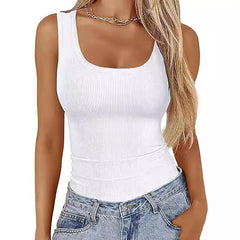 Summer Glow Square-Neck Slim Top