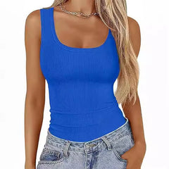 Summer Glow Square-Neck Slim Top