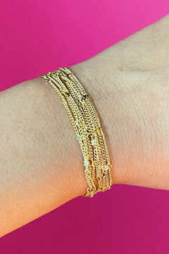 Starlight Flex Necklace, Gold