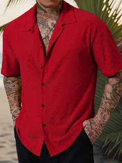 Elite Weave Jacquard Short Sleeve Shirt