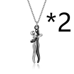Hug Couples  Necklace