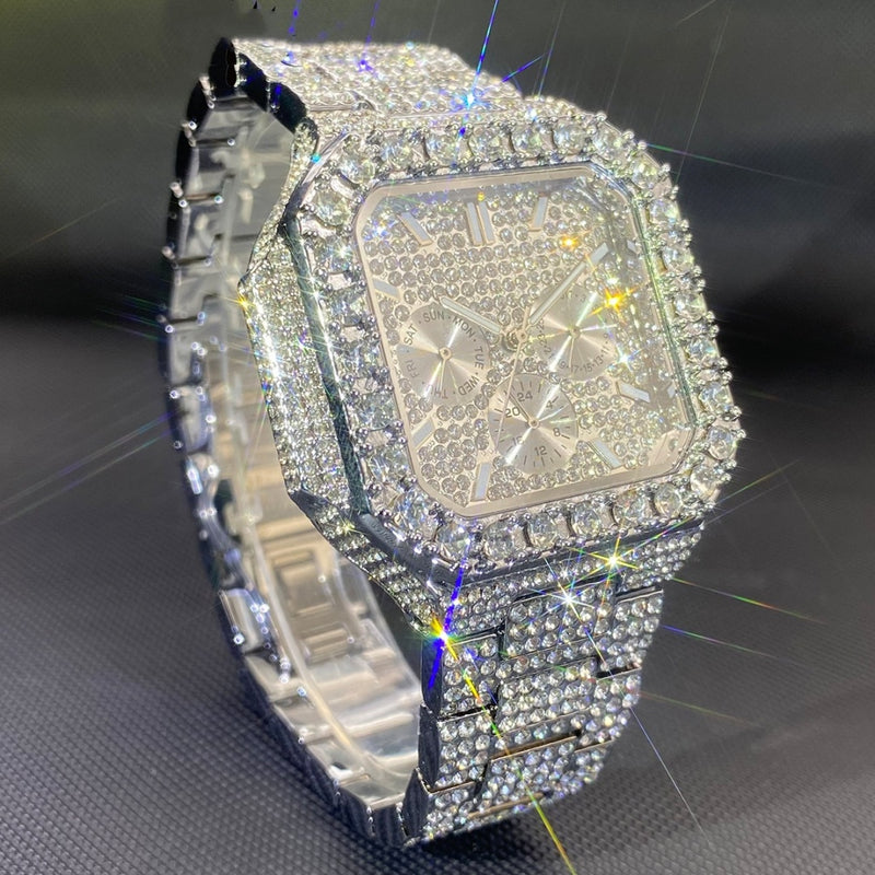 Diamond Edge Square Quartz Watch