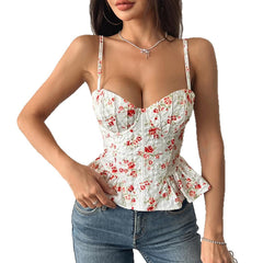 Floral Muse Ruffle Hem Blouse