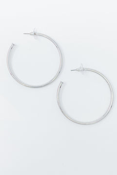 Radiant Silver Hoops, 2-Inch