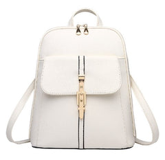 LuxeLock Leather Backpack