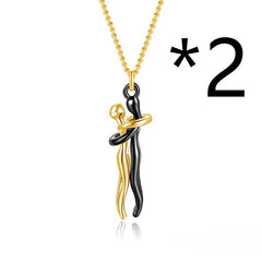 Hug Couples  Necklace