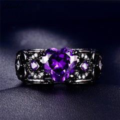 Heart Ring with Angel Wings for Women