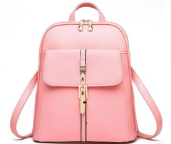 LuxeLock Leather Backpack
