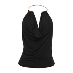 Urban Glam Metal Neckline Top