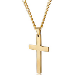 Steel Cross Necklace