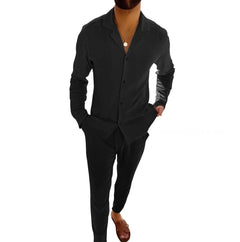 Casual Luxe Single-Breasted Suit Duo
