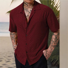 Elite Weave Jacquard Short Sleeve Shirt