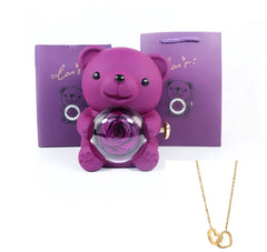 Double Heart Necklace with Gift Box