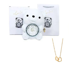 Double Heart Necklace with Gift Box