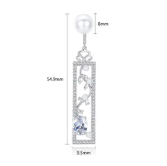 Pearl Earrings, Opal Earrings, Creative Long Earrings