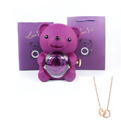 Double Heart Necklace with Gift Box