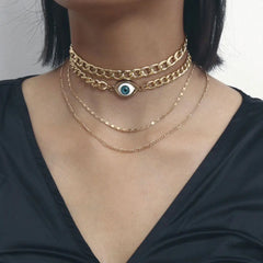 Quad Eyelet Necklace