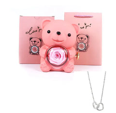 Double Heart Necklace with Gift Box