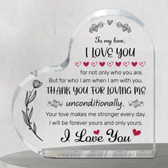 Acrylic Heart-Shaped Gift
