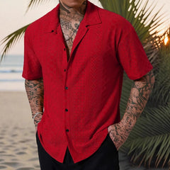 Elite Weave Jacquard Short Sleeve Shirt