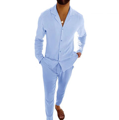 Casual Luxe Single-Breasted Suit Duo