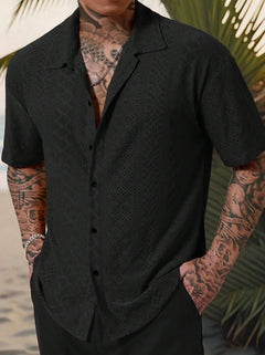 Elite Weave Jacquard Short Sleeve Shirt